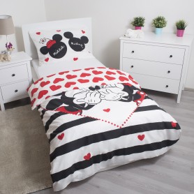 Set lenjerie bumbac Mickey & Minnie amour Jerry Fabrics - 3