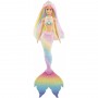 Papusa Barbie Dreamtopia - Sirena Rainbow Magic, culori schimbatoare Mattel - 5