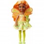 Papusa mini Barbie Dreamtopia cu aripi si rochie portocalie Mattel - 2