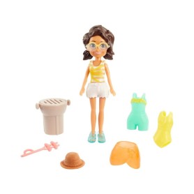 Papusa Polly Pocket - Cookout Cutie Shani, Pachet Fashion cu 10 accesorii Mattel - 2