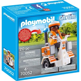 Playmobil City Life, Rescue - Medic cu vehicul de echilibru segway Playmobil - 1