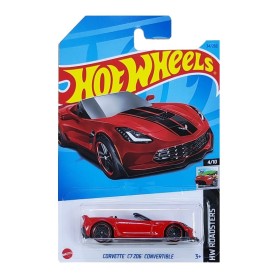 Masinuta Hot Wheels, Corvette C7 Z06 Convertible, rosu Hot Wheels - 1