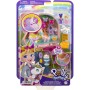 Set de joaca Polly Pocket, unicorn forest, cu 2 papusi, in forma de unicorn Mattel - 11