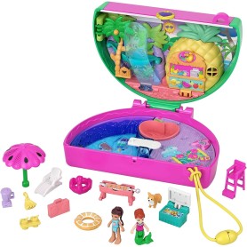 Polly Pocket Watermelon Pool Party Játékkészlet, 2 babával, Görögdinnye alakú Mattel - 1