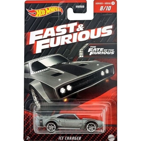 Masinuta Hot Wheels, Fast & Furious, Ice Charger, gri Hot Wheels - 1