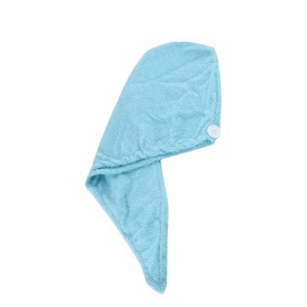 Prosop turban, din microfibra, usor de folosit, placut la atingere, 62x20 cm, albastru OEM - 2