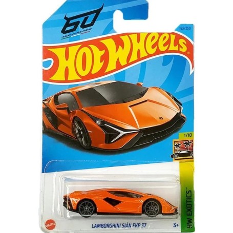 Masinuta Hot Wheels, Lamborghini Sian FKP 37, portocaliu Hot Wheels - 1