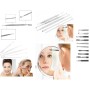 Set de 5 pensete pentru extractie puncte negre, comedoane, acnee, ustensile cosmetice din otel OEM - 2