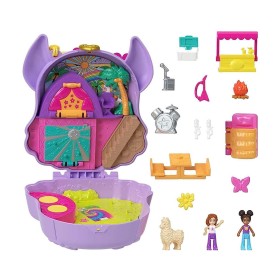 Set de joaca Polly Pocket, Camp Adventure, cu 2 papusi, in forma de lama Mattel - 1