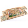 Tabla asamblare puzzle, maxim 1500 bucati, 4 sertare, lemn