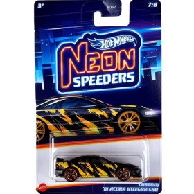 Masinuta metalica Hot Wheels, Neon Speeders Custom `01 Acura Integra GSR, 1:64, Negru