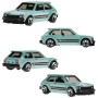 Masinuta metalica Hot Wheels, `81 Toyota Starlet KP61, Colectia J-IMPORTS 2024, 1:64, Verde