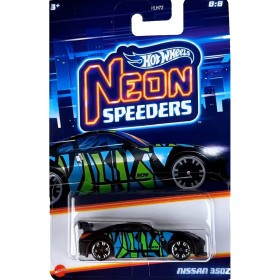 Masinuta metalica Hot Wheels, Neon Speeders Nissan 350Z, 1:64, negru