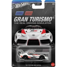 Masinuta metalica Hot Wheels, Gran Turismo, '20 Toyota GR Supra, 1:64, alb