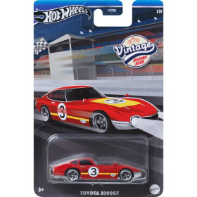 Masinuta metalica Hot Wheels, Toyota 2000GT, Colectia Vintage Racing Club, 1:64, rosu