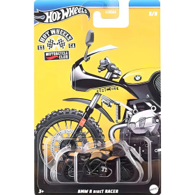 Motocicleta metalica Hot Wheels, Motorcycle Club, BMW R Ninet Racer, 1:64, galben