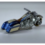 Hot Wheels motorkerékpár, Motorcycle Club, Bad Bagger, 1:64, kék