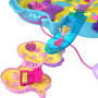 Set de joaca Polly Pocket, Daddy & Me Seahorse Bag, cu 2 papusi, in forma de calut de mare